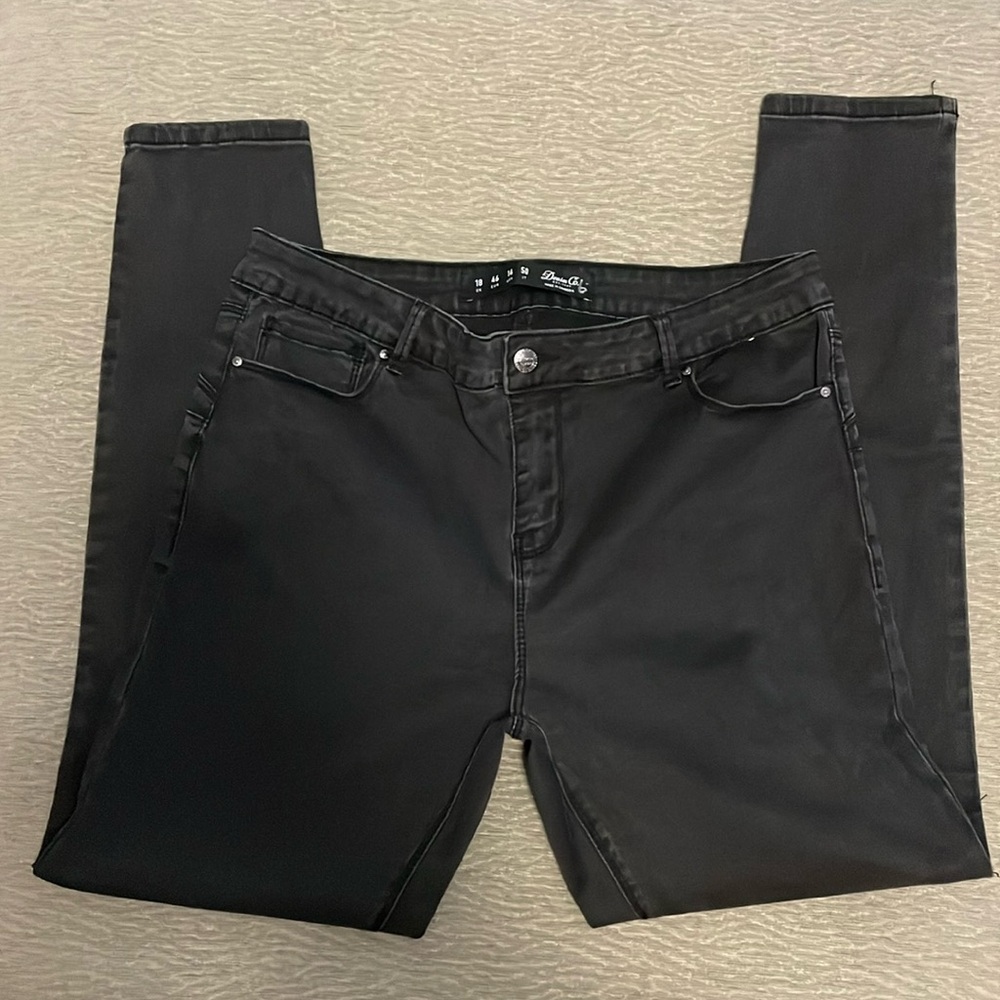 Black denim jeans